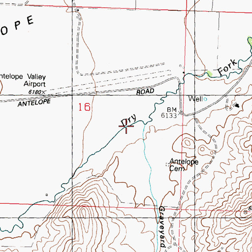 Topographic Map of Graveyard Canyon, ID