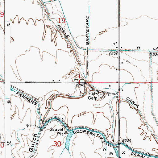 Topographic Map of Graveyard Gulch, ID