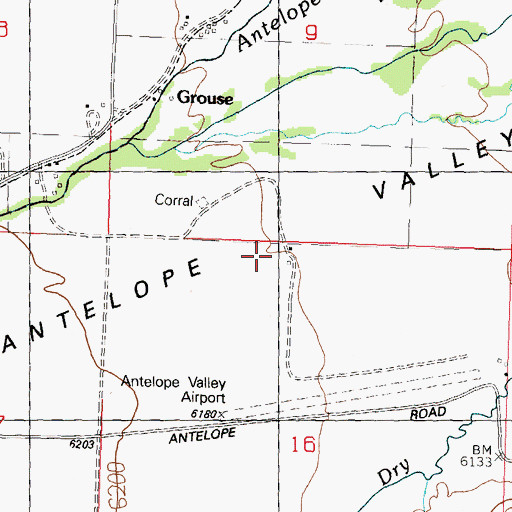 Topographic Map of Grouse School, ID
