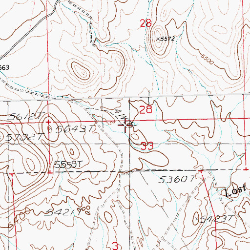 Topographic Map of Hale Spring, ID