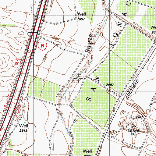 Topographic Map of Florida Canyon Wash, AZ