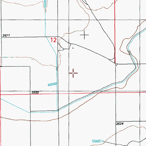 Topographic Map of Hinton Reservoir, ID