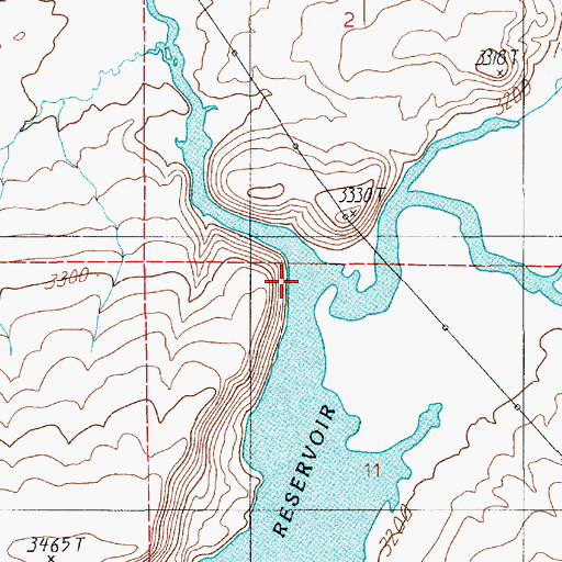 Topographic Map of Hog Creek, ID
