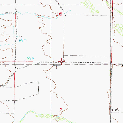 Topographic Map of Davis Ranch, AZ