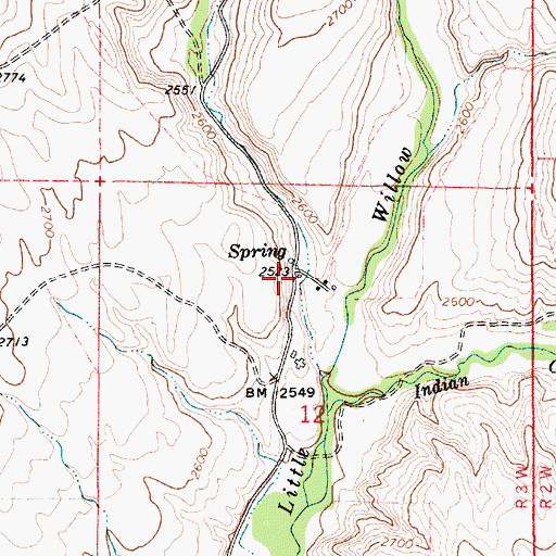 Topographic Map of Holland Gulch, ID