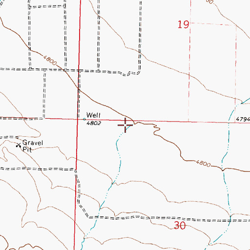 Topographic Map of Holt Creek, ID