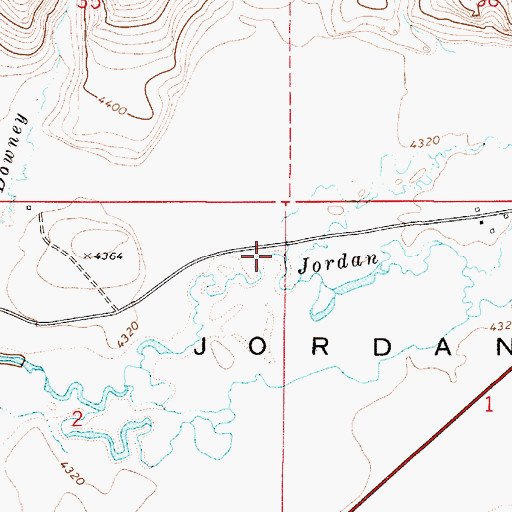 Topographic Map of Hooker Creek, OR