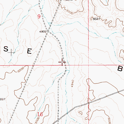 Topographic Map of Horse Basin, ID