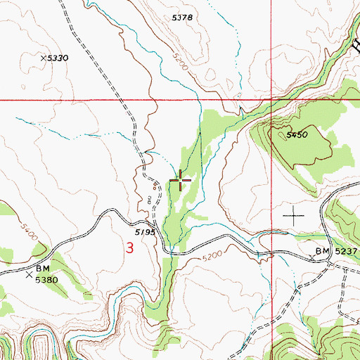 Topographic Map of Hurry Back Creek, ID