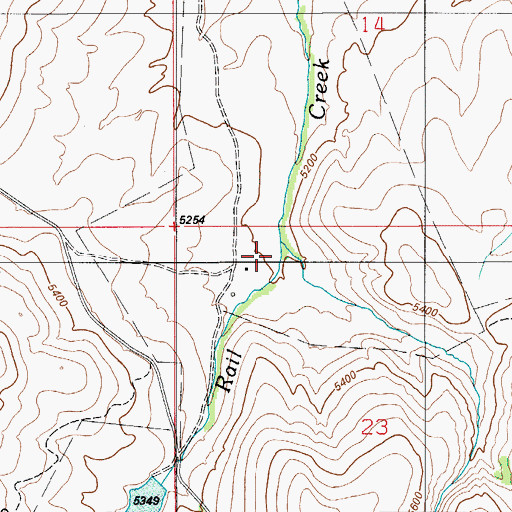 Topographic Map of Iron Mine Creek, ID