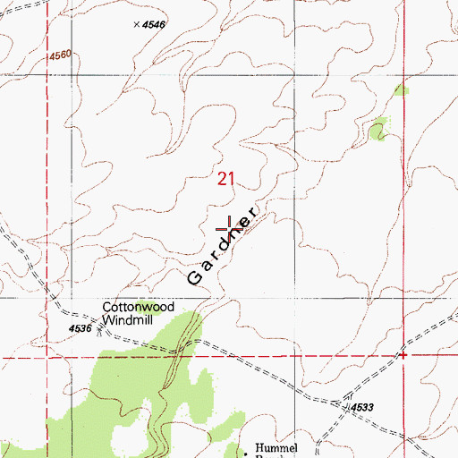Topographic Map of Greaterville Gulch, AZ