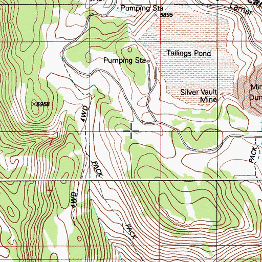 Topographic Map of Jean Heazle Spring, ID