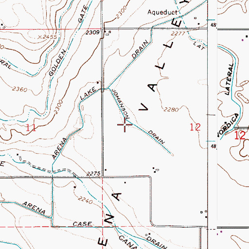 Topographic Map of Johanson Drain, ID