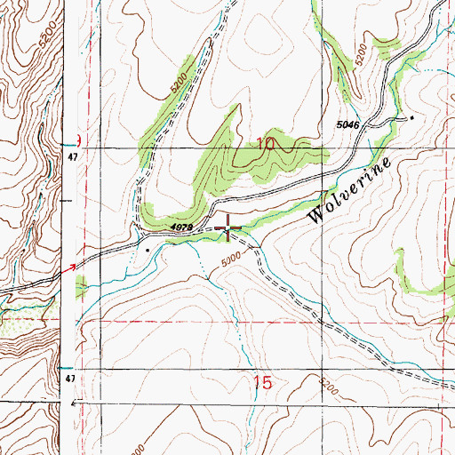Topographic Map of Jones Creek, ID