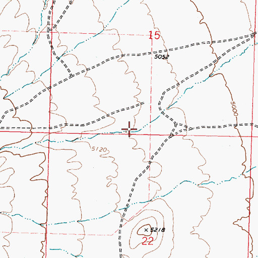 Topographic Map of Kane Canyon, ID