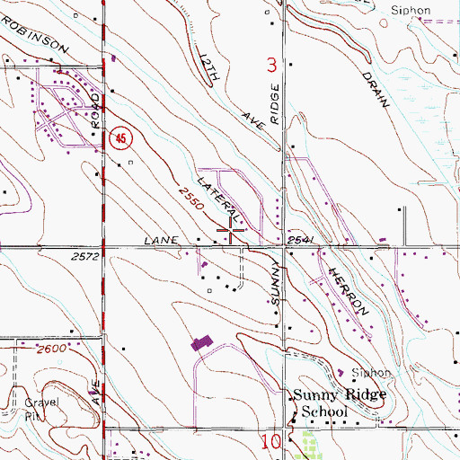 Topographic Map of Kurtz Park, ID