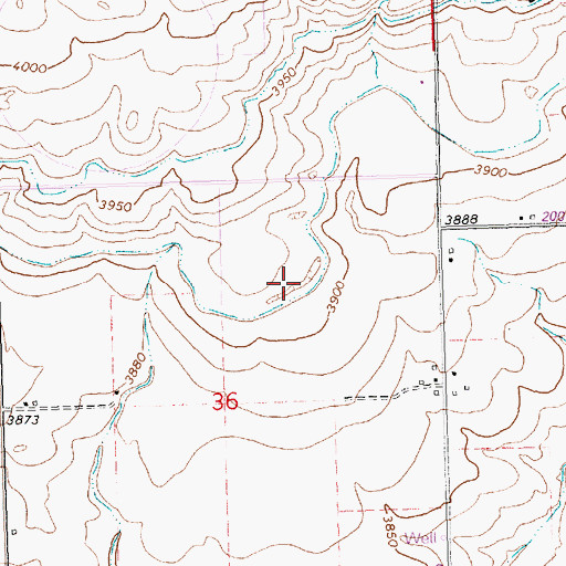Topographic Map of L Canal, ID
