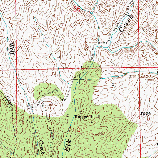 Topographic Map of Lager Beer Gulch, ID