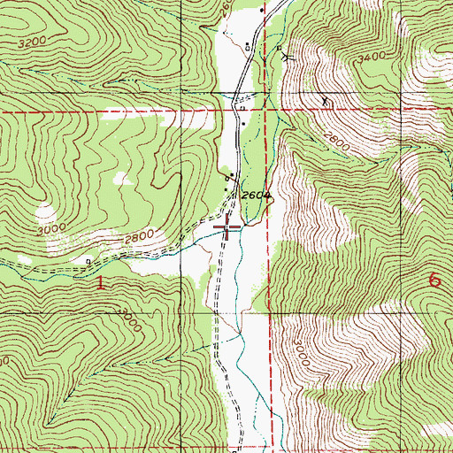 Topographic Map of Langlois Creek, ID