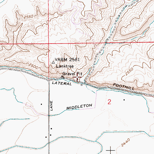 Topographic Map of Lanktree Gulch, ID