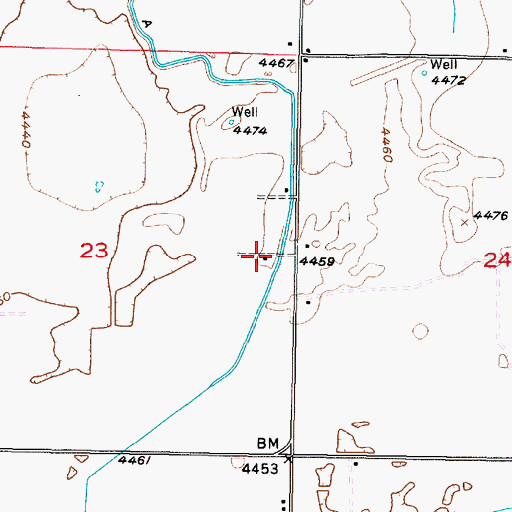 Topographic Map of Lateral A, ID