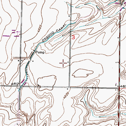 Topographic Map of Lateral C, ID