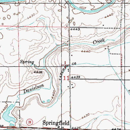 Topographic Map of Lateral C 6, ID