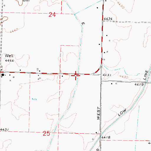 Topographic Map of Lateral E, ID