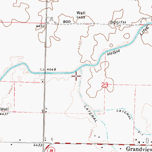 Topographic Map of Lateral F, ID