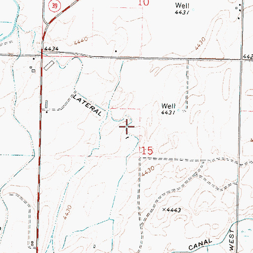 Topographic Map of Lateral I, ID
