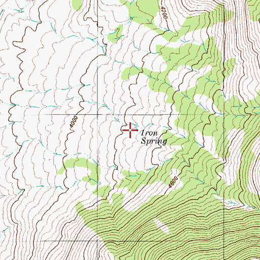 Topographic Map of Iron Spring, AZ