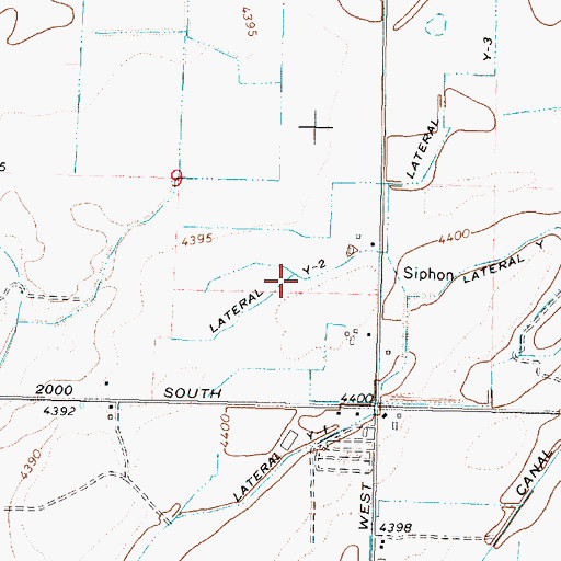 Topographic Map of Lateral Y-2, ID
