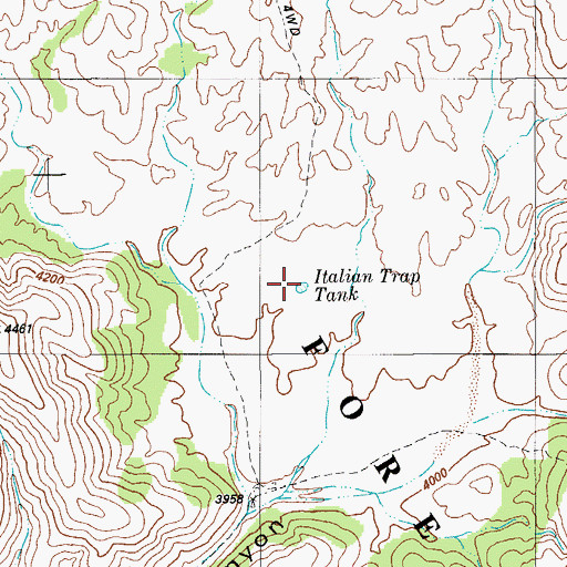 Topographic Map of Italian Trap Tank, AZ