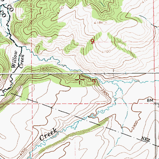 Topographic Map of Lawyer Creek, ID