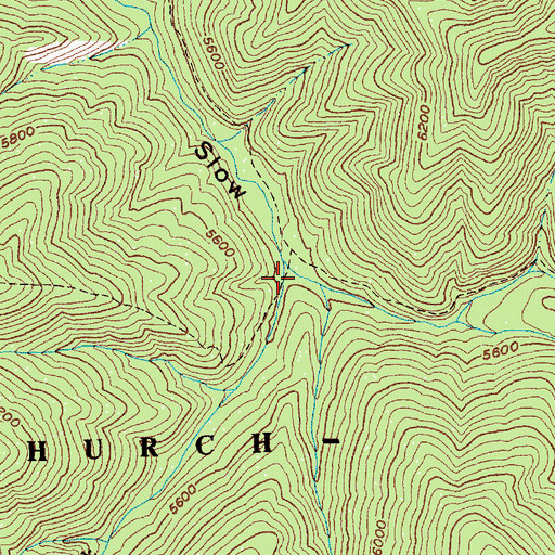 Topographic Map of Lazy Creek, ID