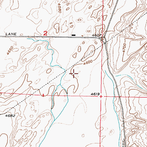 Topographic Map of Lincoln Creek Valley, ID