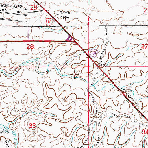 Topographic Map of Kinsley Tank, AZ