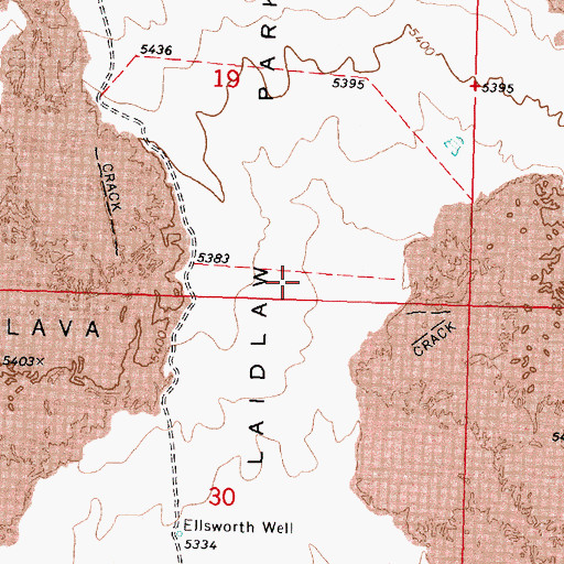 Topographic Map of Little Laidlaw Park, ID