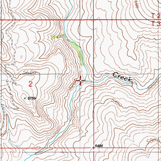 Topographic Map of Little Succor Creek, ID