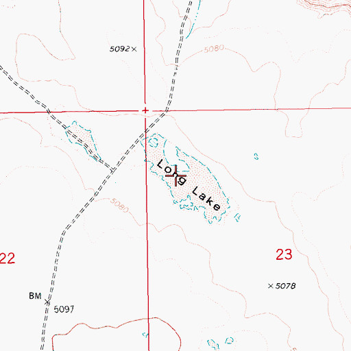 Topographic Map of Long Lake, ID