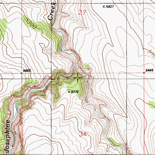 Topographic Map of Long Valley, ID