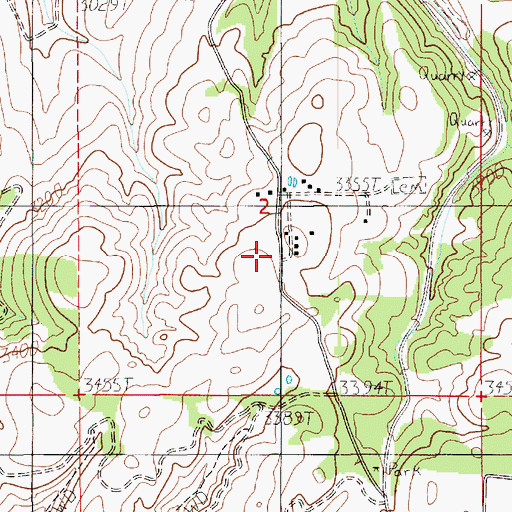 Topographic Map of Lookout, ID