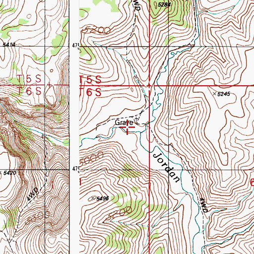 Topographic Map of Louse Creek, ID