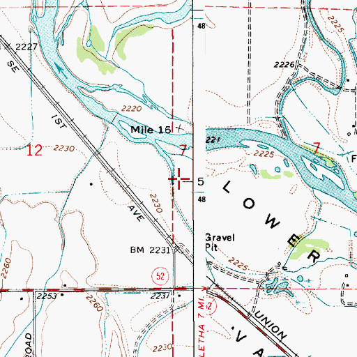 Topographic Map of Lower Payette Valley, ID