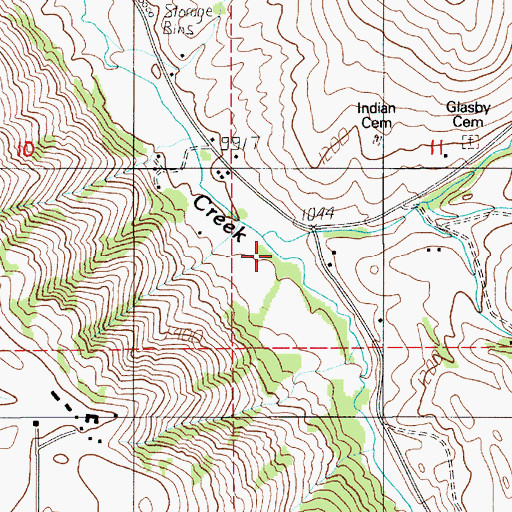Topographic Map of Magpie Creek, ID