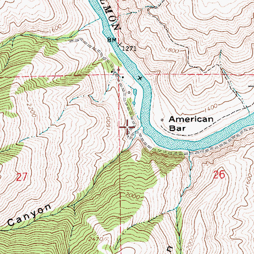 Topographic Map of Maple Canyon, ID