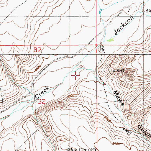 Topographic Map of Maws Gulch, ID