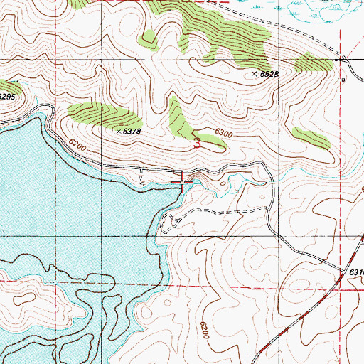 Topographic Map of Meadow Creek, ID