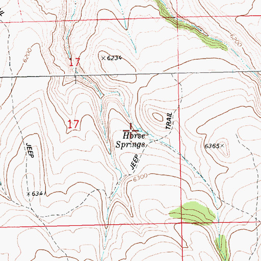 Topographic Map of Merles Pond, ID
