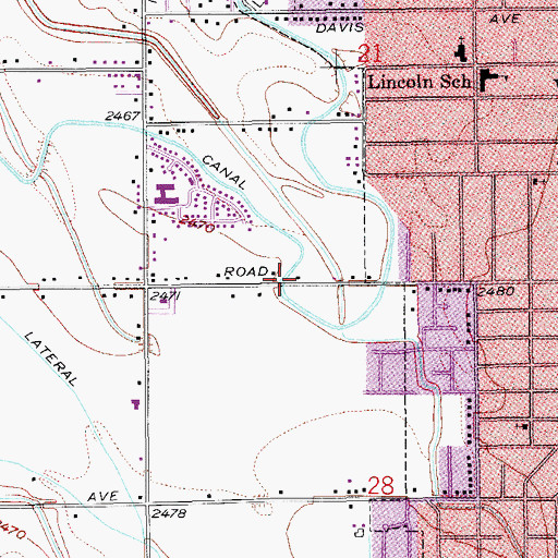Topographic Map of Middle Lateral, ID